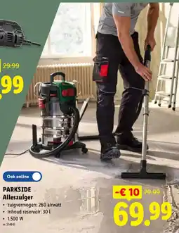 Lidl Parkside alleszuiger aanbieding