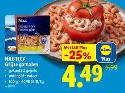Lidl Grijze garnalen aanbieding