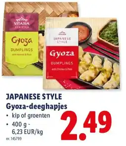 Lidl Japanese style gyoza-deeghapjes aanbieding