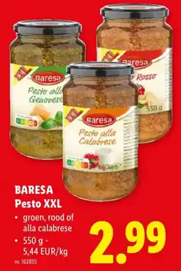 Lidl Baresa Pesto XXL aanbieding