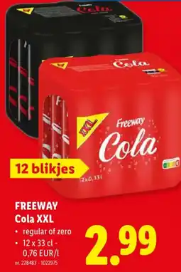 Lidl Freeway Cola XXL aanbieding