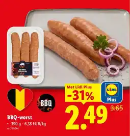 Lidl bbq-worst aanbieding