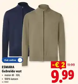 Lidl Gebreide vest aanbieding