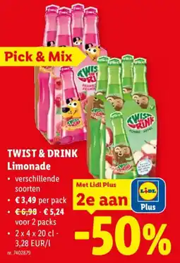Lidl Twist & Drink Limonade aanbieding