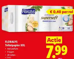 Lidl Floralys toilet papier xxl aanbieding