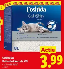 Lidl Coshida Kattenbakkorrels XXL aanbieding