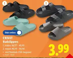 Lidl Crivit badslippers aanbieding