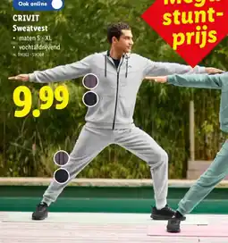 Lidl Crivit Sweatvest aanbieding