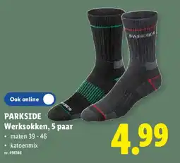 Lidl Parkside werksokken aanbieding
