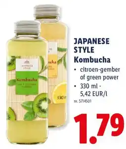 Lidl Japanese style kombucha aanbieding