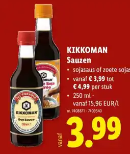 Lidl Kikkoman sauzen aanbieding