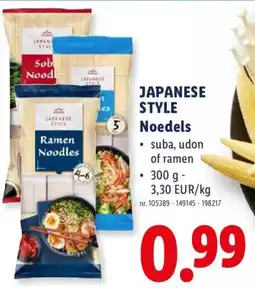 Lidl Japanese style noedels aanbieding