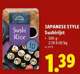 Lidl Japanese style sushi rijst aanbieding