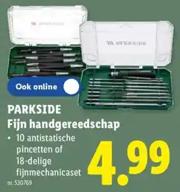 Lidl Parkside fijn handgereedschap aanbieding
