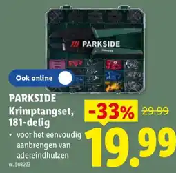 Lidl Parkside krimptangset aanbieding