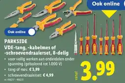 Lidl VDE-tang, -kabelmes of -schroevendraaierset, 8-delig aanbieding