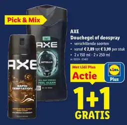 Lidl Axe douchegel of deospray aanbieding