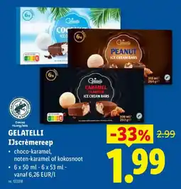 Lidl Gelatelli IJscremereep aanbieding
