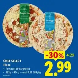 Lidl Chef select pizza aanbieding