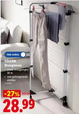 Lidl Vileda droogtoren aanbieding