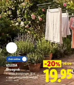 Lidl Vileda droogrek aanbieding