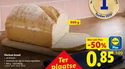 Lidl Vierkant brood aanbieding