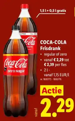 Lidl Coca-Cola Frisdrank aanbieding