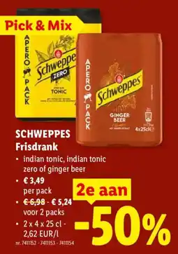 Lidl Schweppes frisdrank aanbieding