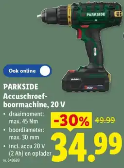 Lidl Accuschroef-boormachine aanbieding