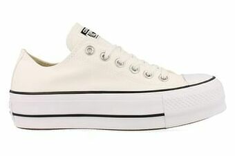 Berca Shoes Converse Sneaker Laag Dames Trend Plateau - Wit aanbieding