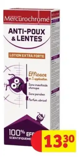 Kruidvat Mercurochrome anti-poux & lentes aanbieding