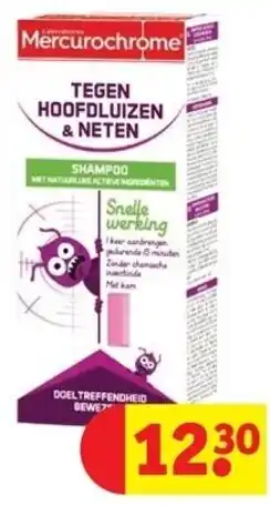 Kruidvat Mercurochrome tegen hoofdluize & neten aanbieding
