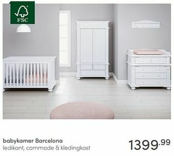 Baby & Tiener Babykamer barcelona aanbieding