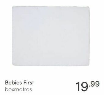 Baby & Tiener Bebies first boxmatras aanbieding