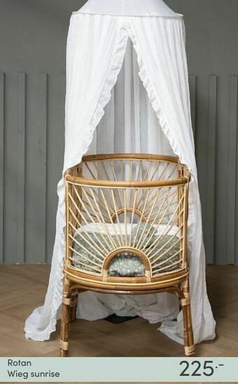 Baby & Tiener Rotan wieg sunrise aanbieding