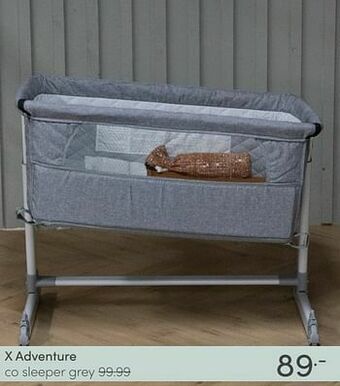 Baby & Tiener X-adventure co sleeper grey aanbieding