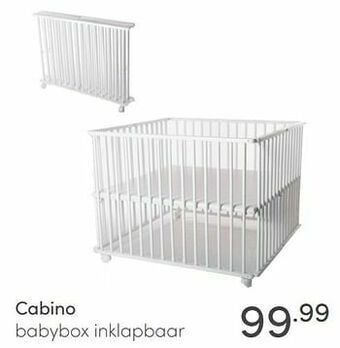 Baby & Tiener Cabino babybox inklapbaar aanbieding