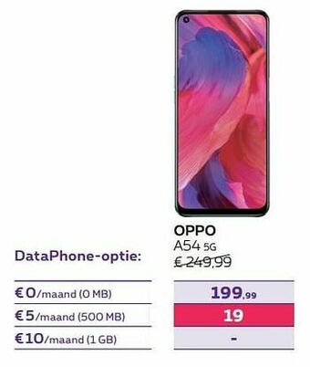Proximus Oppo a54 5g aanbieding
