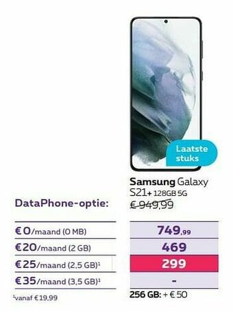 Proximus Samsung galaxy s21+ 128gb 5g aanbieding