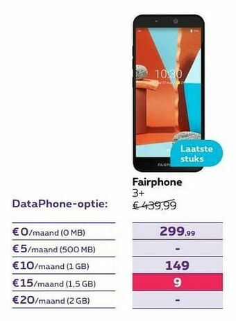 Proximus Fairphone 3+ aanbieding