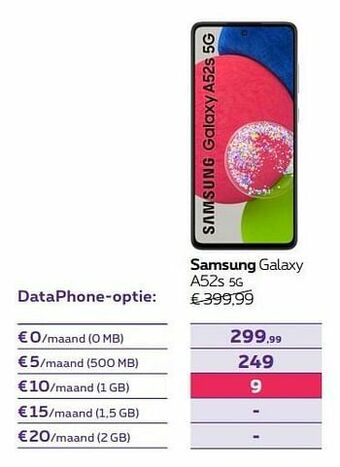 Proximus Samsung galaxy a52s 5g aanbieding