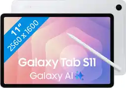 Coolblue Samsung Galaxy Tab S11 11 inch 128GB Wifi Zilver aanbieding