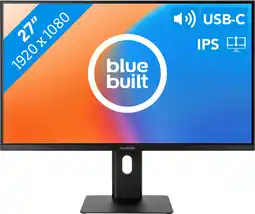 Coolblue BlueBuilt 27 inch Full HD Monitor met USB C aanbieding