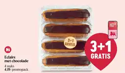 Delhaize Eclairs met chocolade aanbieding