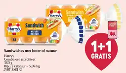 Delhaize Sandwiches met boter of natuur aanbieding