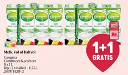 Delhaize Melk, vol of halfvol aanbieding