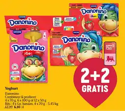 Delhaize Yoghurt Danonino aanbieding