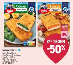 Delhaize Gepaneerde vis aanbieding
