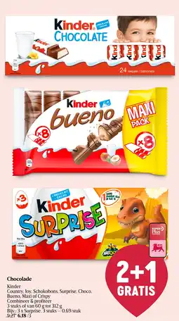 Delhaize Kinder Surprise aanbieding