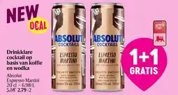 Delhaize Absolut Espresso Martini aanbieding